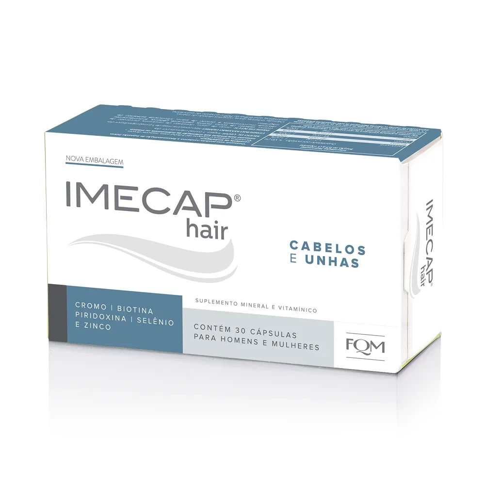 Embalagem Imecap Hair Cápsulas Cabelos e Unhas