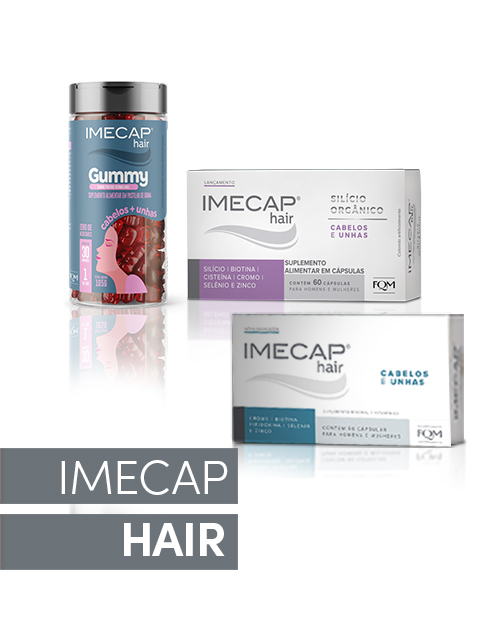 Embalagens da Linha Imecap Hair