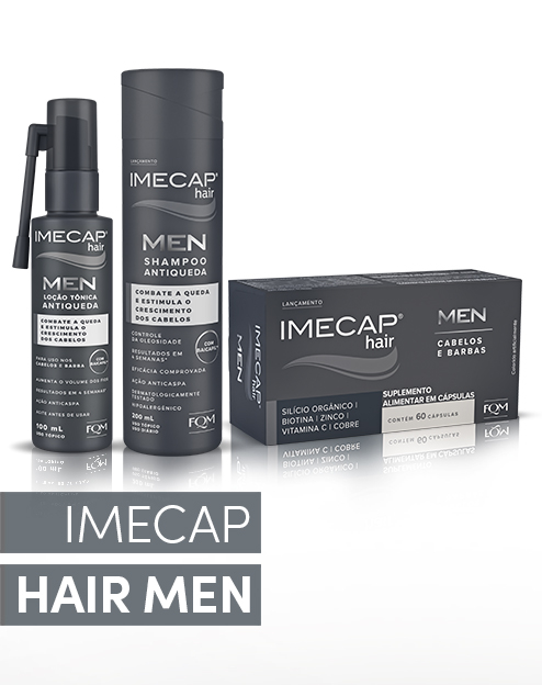 Embalagens da Linha Imecap Men